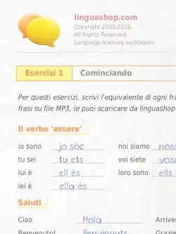 Quaderno degli esercizi in PDF in catalano