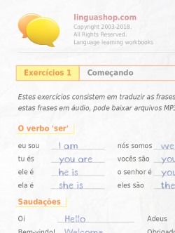 PDF caderno de exercícios em inglês