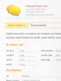 PDF caderno de exercícios em guarani