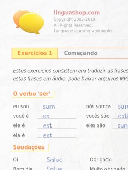 PDF caderno de exercícios em latim