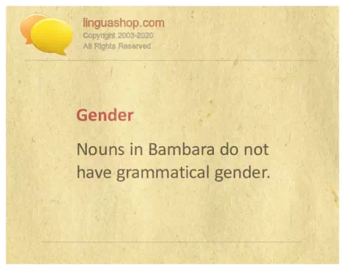 Bambara grammar for download