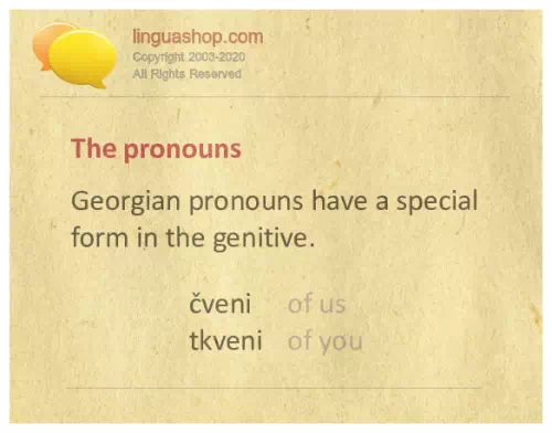 Georgian grammar for download