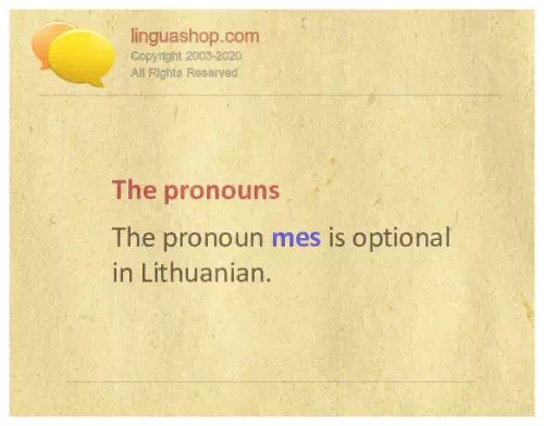 Lithuanian grammar for download