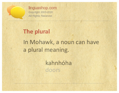 Mohawk Grammatik zum Herunter­laden