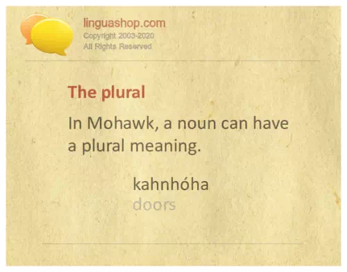 Mohawk grammar for download