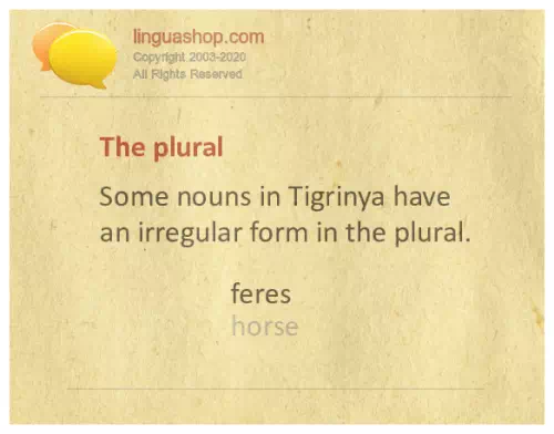 Tigrinya grammar for download