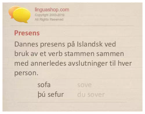 Islandsk gramma­tikk for ned­lastning