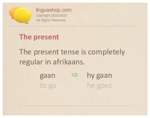 Slovnica v afrikanščini za prenos