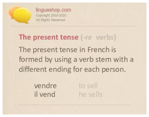 Slovnica v francoščini za prenos