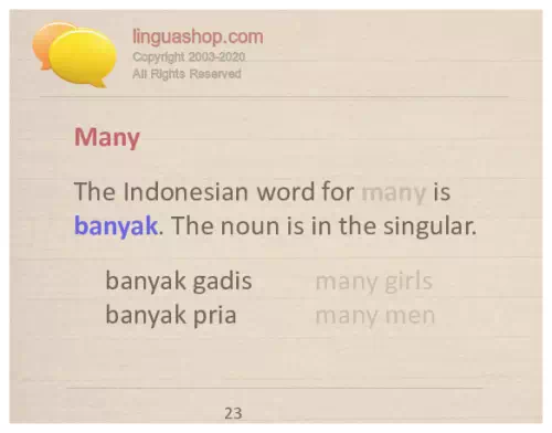 Slovnica v indonezijščini za prenos