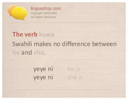 Slovnica v svahilščini za prenos