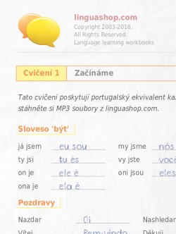 PDF cvičebnice v portugalštině