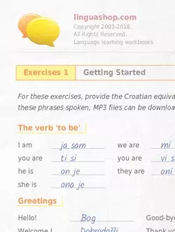 PDF Workbook in Croatian