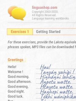 PDF Workbook in Lakota