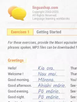 PDF Workbook in Māori