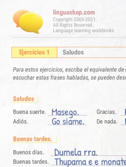 PDF Cuaderno de ejercicios en setsuana