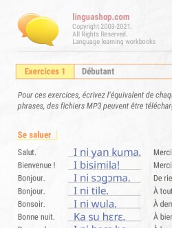 PDF Cahier d'exercices en bambara