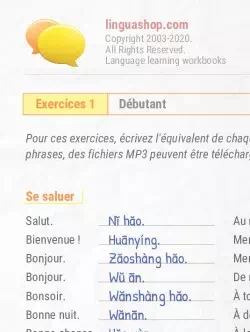 PDF Cahier d'exercices en chinois