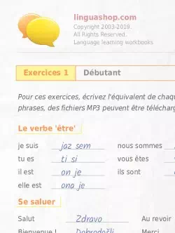 PDF Cahier d'exercices en slovène