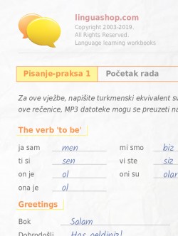 PDF Radna knjiga na turkmenskom