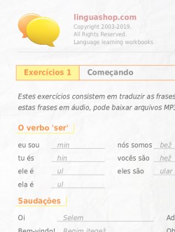 PDF caderno de exercícios em baskir
