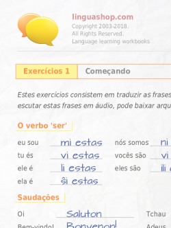 PDF caderno de exercícios em esperanto