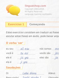 PDF caderno de exercícios em lituano