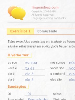 PDF caderno de exercícios em português