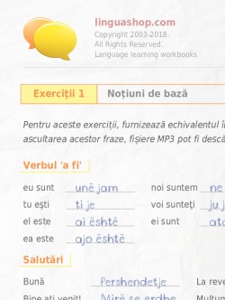 Caiet de exerciţii PDF în limba albaneză