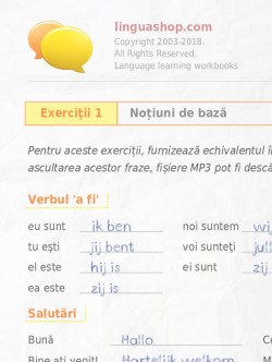 Caiet de exerciţii PDF în limba olandeză