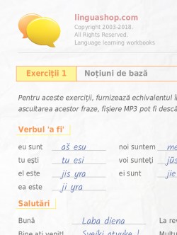 Caiet de exerciţii PDF în limba lituaniană