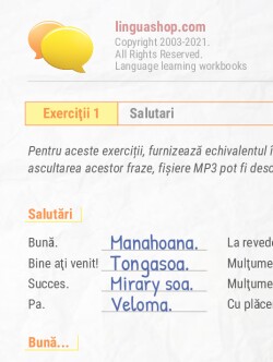 Caiet de exerciţii PDF în limba malgaşă