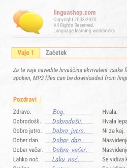 PDF delovni zvezek v Hrvaščini