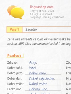 PDF delovni zvezek v Češčini
