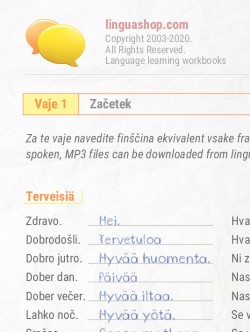 PDF delovni zvezek v Finščini