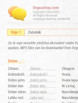 PDF delovni zvezek v Srbščini
