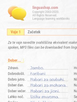 PDF delovni zvezek v Svahilščini