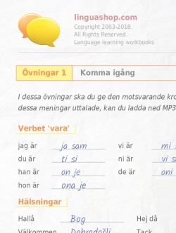 PDF arbetsbok för kroatiska