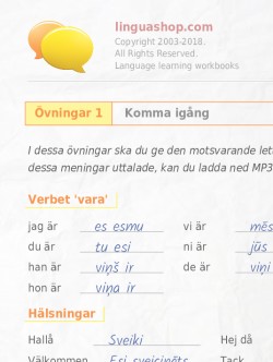 PDF arbetsbok för lettiska