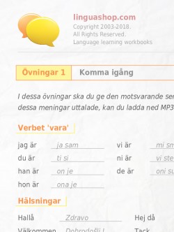 PDF arbetsbok för serbiska
