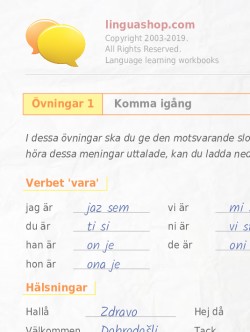 PDF arbetsbok för slovenska