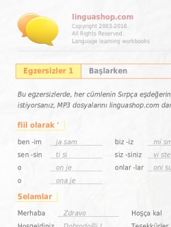 Sırpça PDF defter
