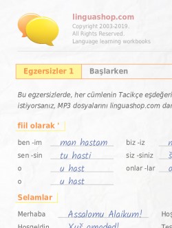 Tacikçe PDF defter