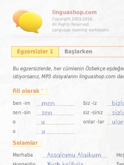 Özbekçe PDF defter